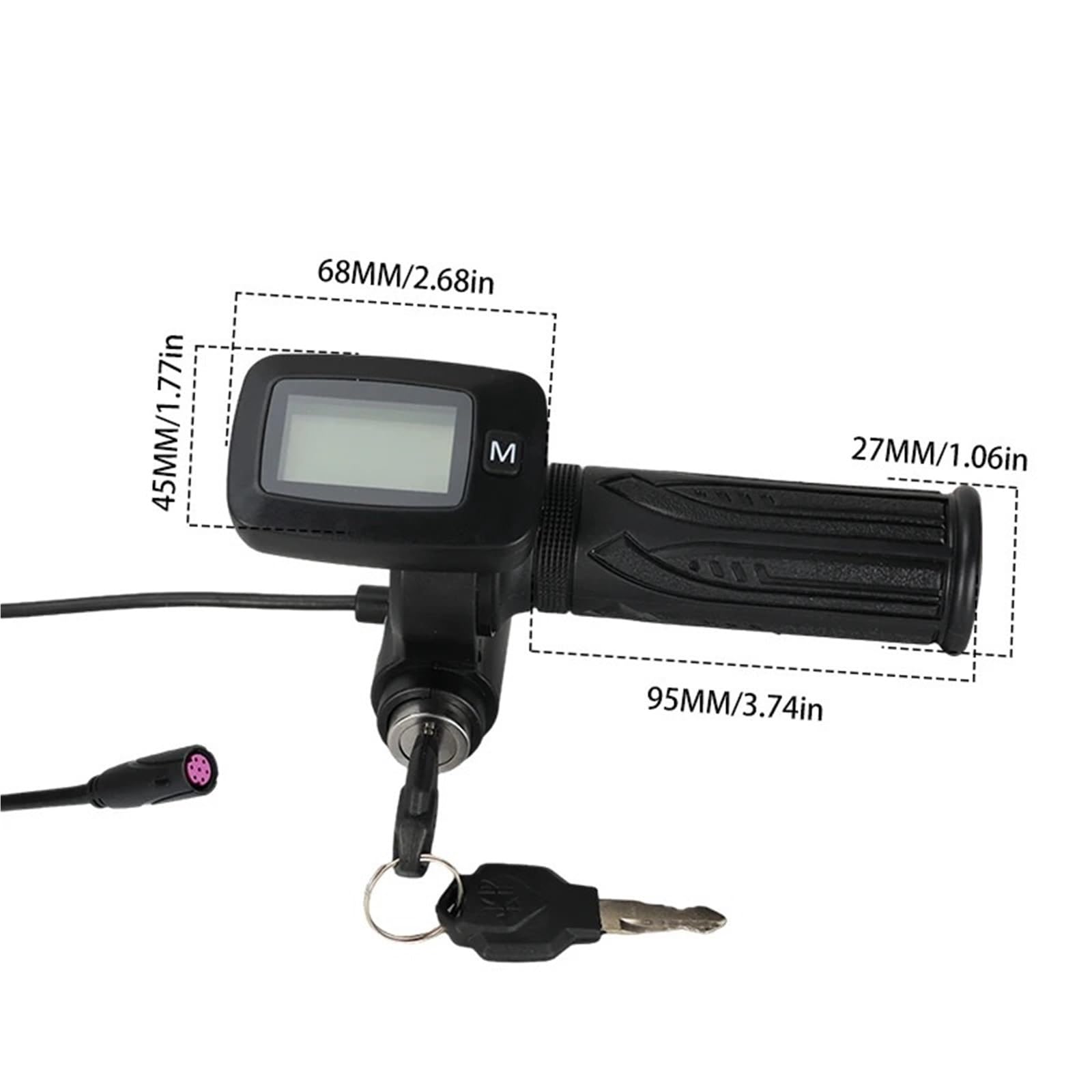 Guidon d'accélérateur LED for Scooter électrique, Tricycle, poignée de vélo, pièces de contrôle de Vitesse for Tuttio Soleil 01
