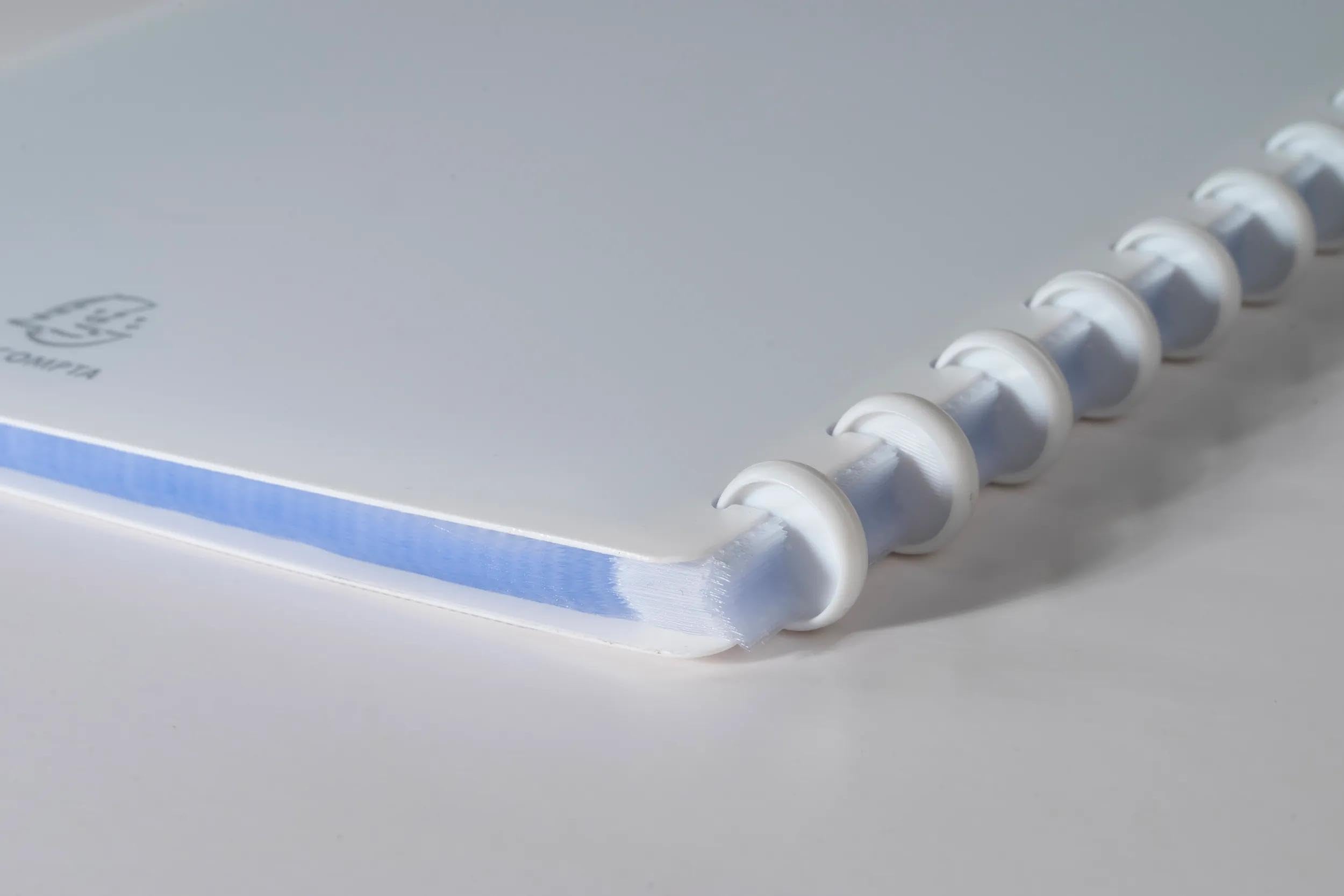 Exacompta 86471E 4er Pack Kunststoff-Sichtmappe Kreacover 40 Fächer Einband aus blickdichtem hartem Polypropylen mit individuell gestaltbarer Hülle DIN A4 ideal für Büro und Schule weiß