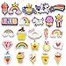 25 PCS Rainbow Shoe Charms Fits for Shoes Bracelets Wristbands, PVC Charms Decoration for Party Favor Gifts (25PCS)