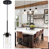 Industrial Pendant Light Fixtures for Kitchen Island, Adjustable Modern Pendant Ceiling Hanging Ligh