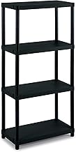 Megashopitalia Modular Shelving Unit with 4 Shelves for Indoor Plastic 30 kg per Shelf (W70 x D30 x H133 cm)