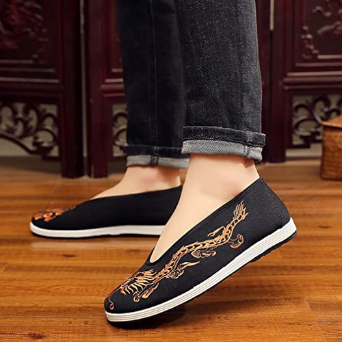 Chinese Slip Ons Shoes Traditional Old Beijing Shoes Kung Fu Tai Chi Cloth Shoes Unisex2