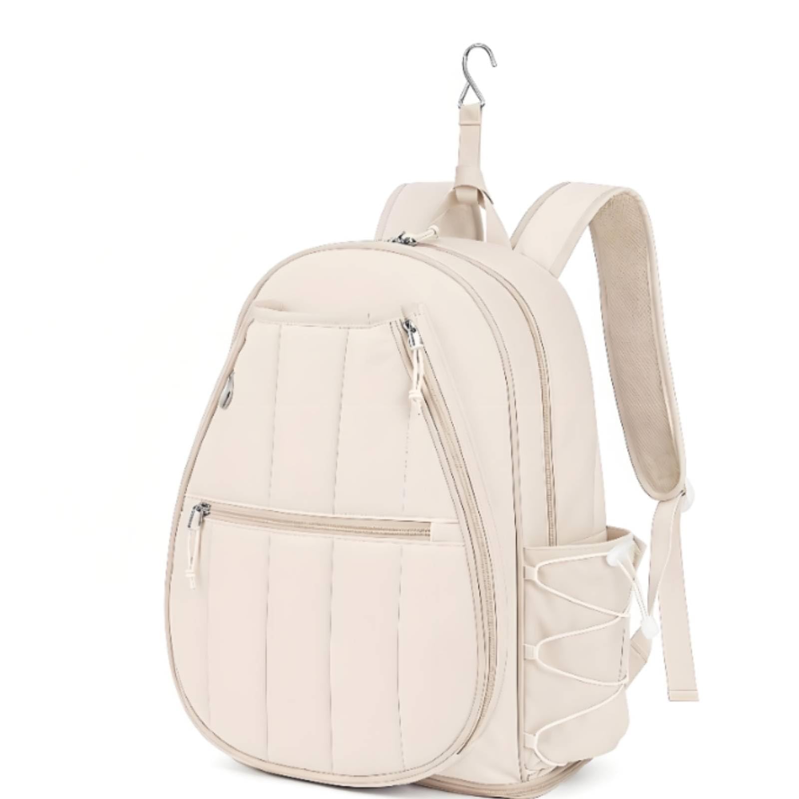 Bolsa Entrenamiento para Mujer con Compartimento para Zapatillas Mochila Tenis con Gancho y Panel Transpirable para Gimnasio y Viaje