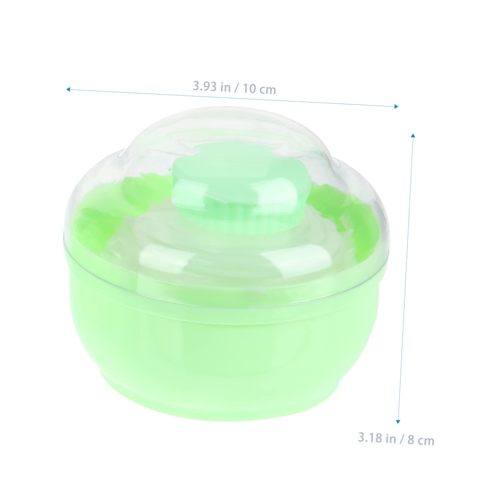SAFIGLE 2pcs Baby Powder Puff Boxes Compact Pressed Powder Container for Talc Dusting Powder Body Powder Safe Material Sturdy Leakproof Design Travel or Home Use
