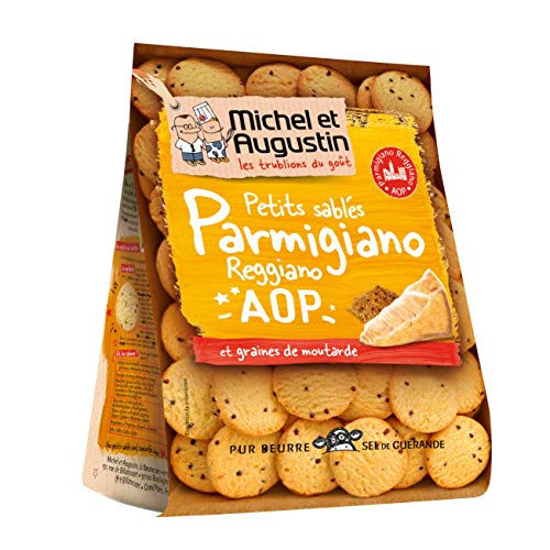 Michel et Augustin Sablés Apéritifs Parmesan Moutarde 120g