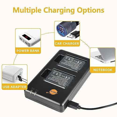 Batterie EN-EL19 pour Coolpix : pack de 2 avec chargeur double