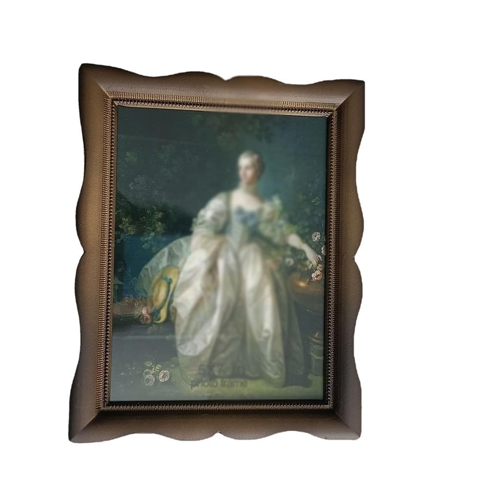 Picture Frames, Retro Vintage Metal Photo Frame, Table Decoration, Wedding Dress Commemorative(5 * 7inches)