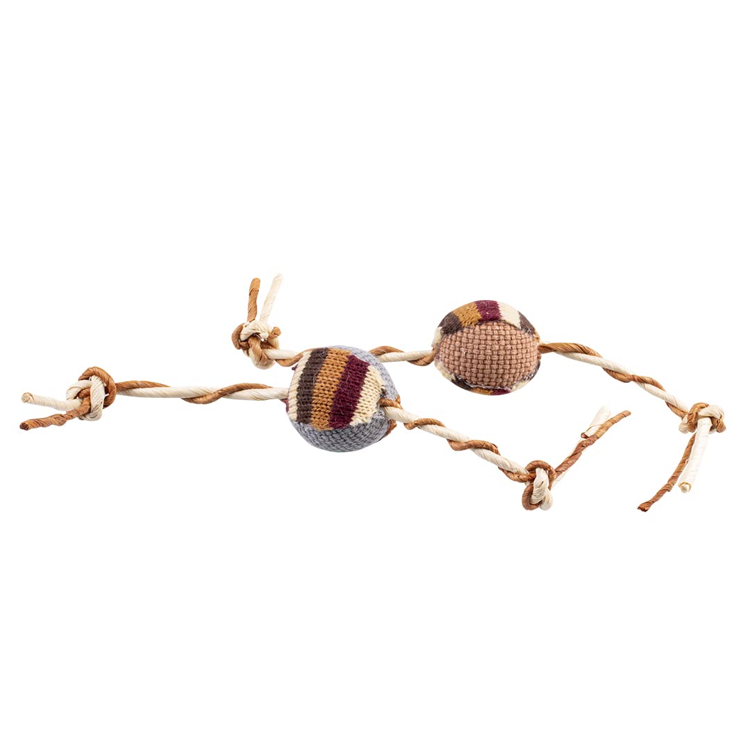 Duvo+ Knitted Ball with Cords - Interactive Cat Toy for Active Play - 23x4x3.5cm - 1pc (B0BMFYMRDV) Amazon Price History, Amazon Price Tracker