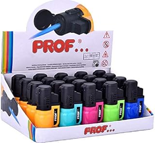 PROF davevision Ultra Fashion Colour Blue Jet Flame Lighter Safety Cap Gas Electronic NEW