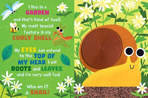 Image of Little Hippo Books Who Am I? In the Garden Children's Books Ages 1-3 | Touch and Feel Books for Toddlers 1-3 & Baby Books | Best Kid's Books and Board ... Books and Sensory Books with Animals