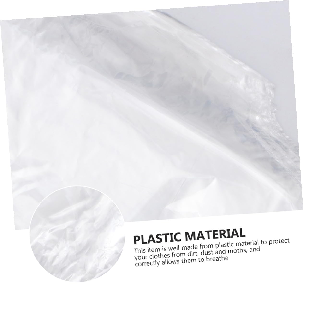 Funda Protectora de Traje Transparente Pp 100 Piezas 60x100 Cm | Reutilizable y Portátil, Ligera para Colgar, Presentación para Tintorería y Tiendas