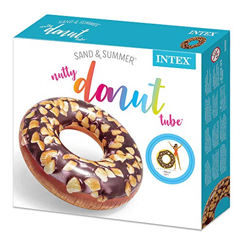 Intex 56262 Inflatable Swim Donut Ring Tube Float - Nutty Chocolate, 45 Inch #TOP5