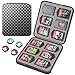 HEYSTOP Spiele Aufbewahrung für Nintendo Switch/Switch OLED,Switch Game Case Switch Spiele Hülle Aufbewahrungsbox mit 12 Switch Spiele Aufbewahrung 12 Micro SD Speicherbereich und Daumenkappe,Schwarz
