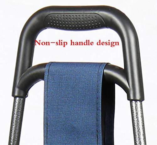 Zusammenklappbarer, Leichter Einkaufstrolley mit 3 Rädern, wasserdicht, abnehmbare Tasche, Faltbarer Einkaufswagen, Handwagen, 30 l Fassungsvermögen – Bild 7