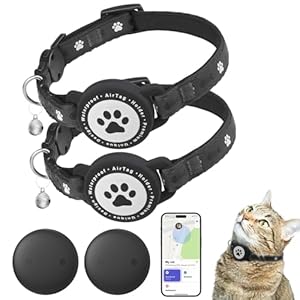 JIARUI SmartTag Katzenhalsband für Apple Find My (2er-Pack)