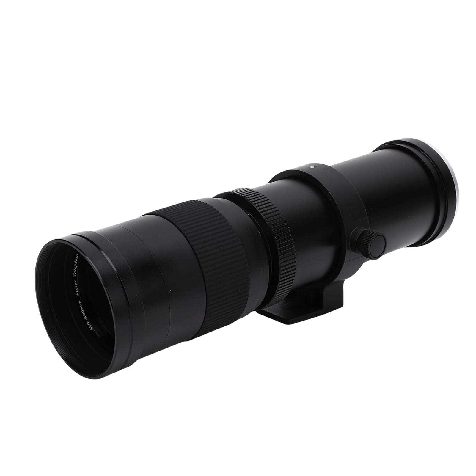 Fabater Obiektyw Zmiennoogniskowy 420–800 mm. Potężny Teleobiektyw z ręczną regulacją Ostrości do Obserwacji Ptaków i Fotografowania Dzikiej Przyrody (BLACK)