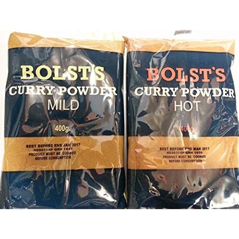 Bolst's Curry Powder Mild & Hot 400g Each Packet Cover