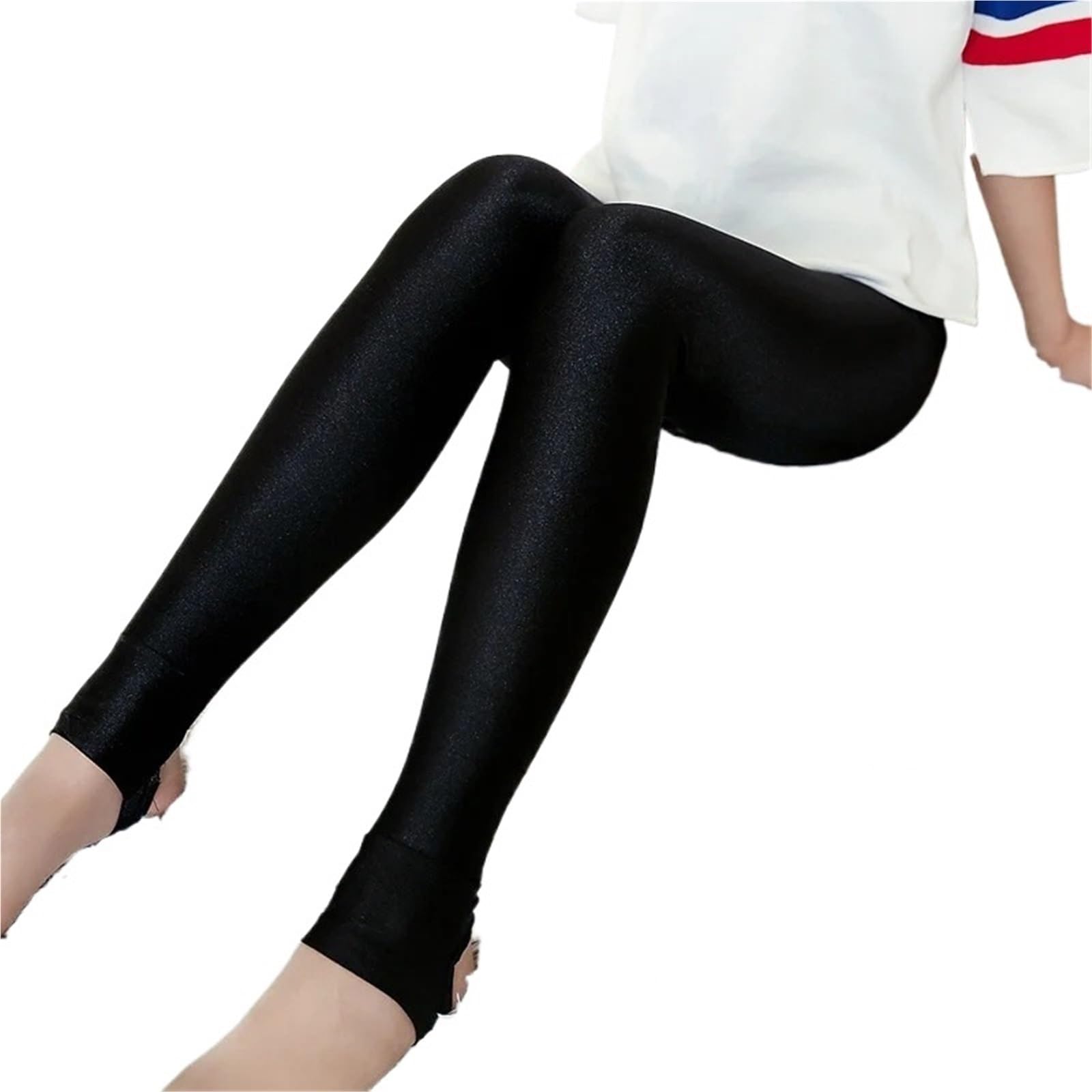 Collant Polaire épais Chaud for Femme Collant translucide Bas Thermique élastique Sexy Femme Collant Taille Haute Leggings(Black,2XL)