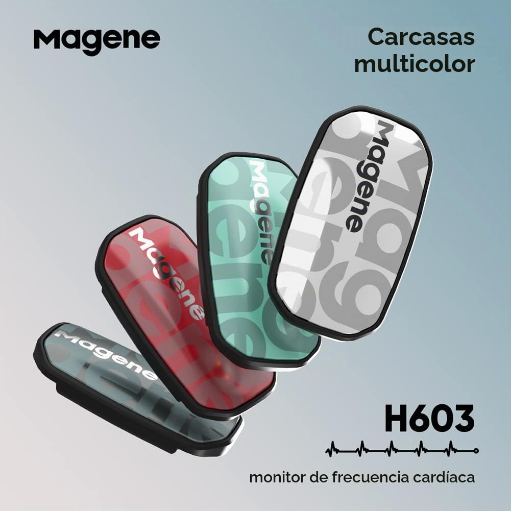 Magene H603 Monitor de frecuencia cardíaca Correa para el Pecho IP67 Impermeable Bluetooth 4.2 Ant+