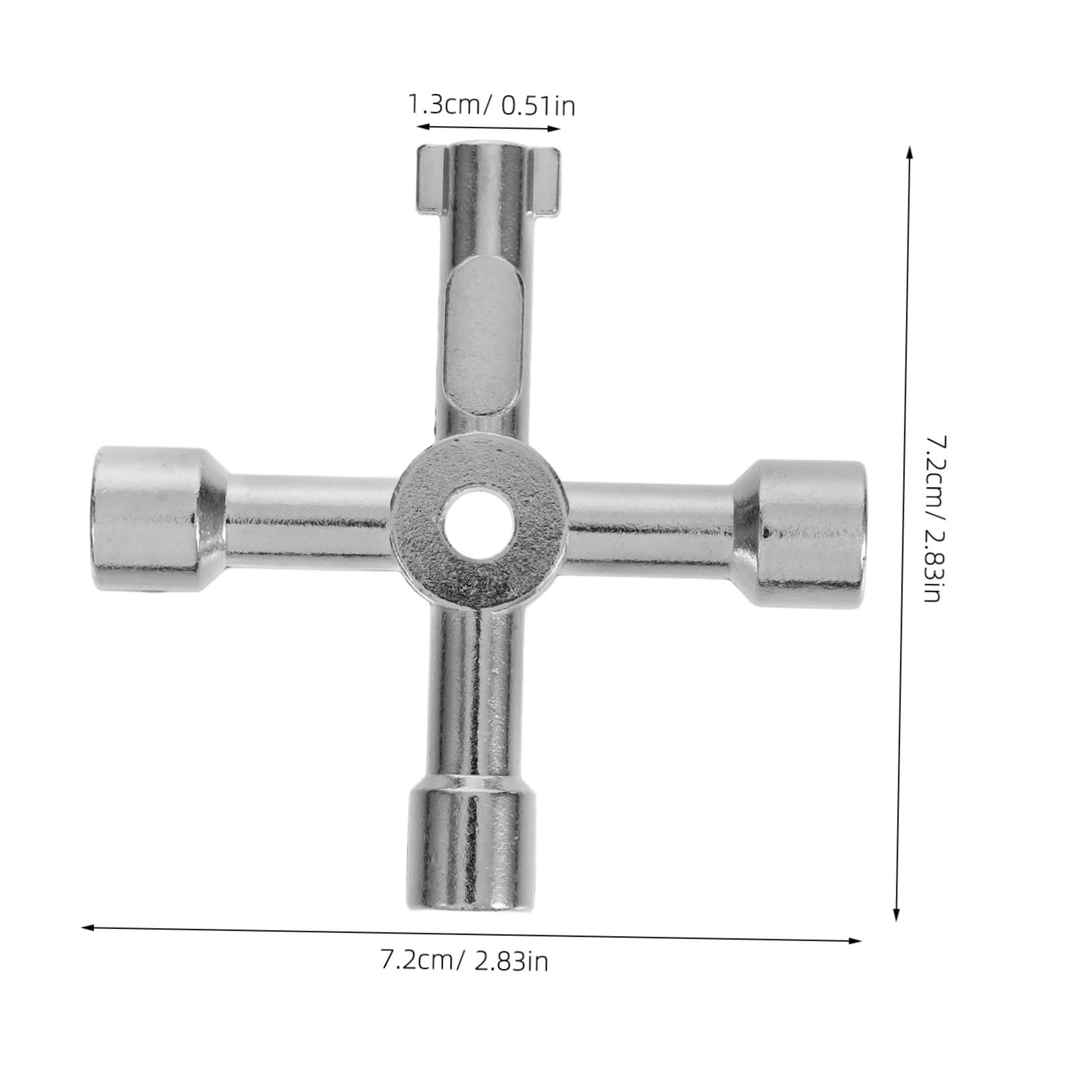 HOLIDYOYO Universal Faucet Wrench Stainless Steel 4-in-1 Tool Bathroom Faucet Nut Wrench Hand Tool