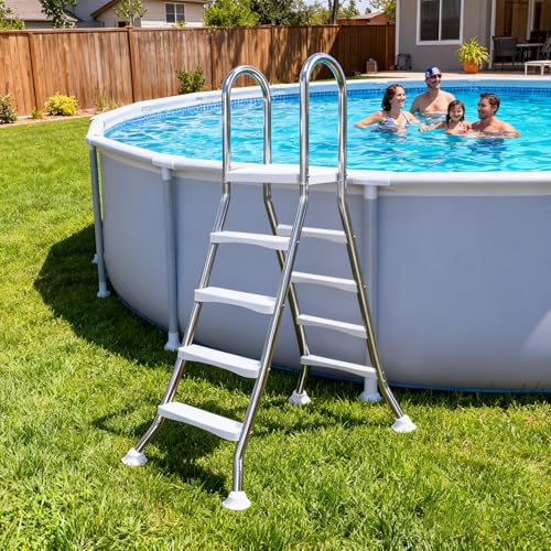 Escalera de piscina doble cara acero inox 4 peldaños miniatura 2