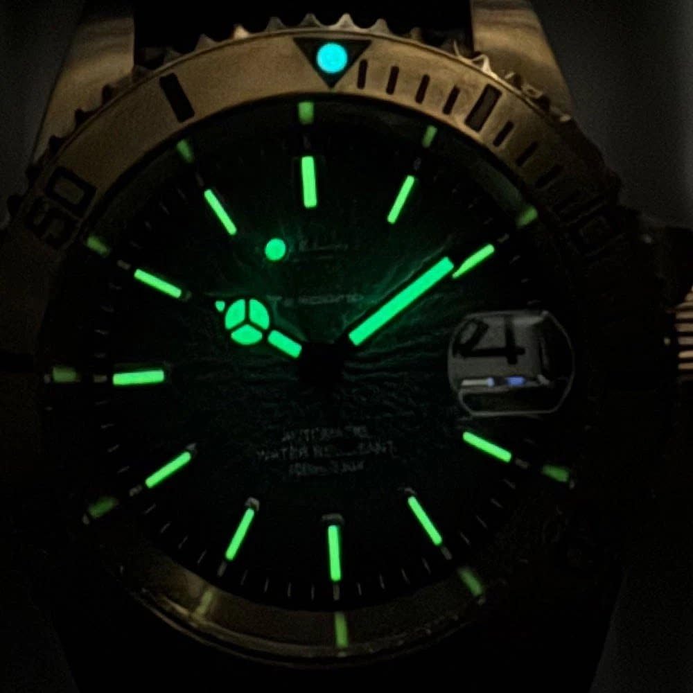 Relojes automáticos clásicos de bronce sólido para hombre