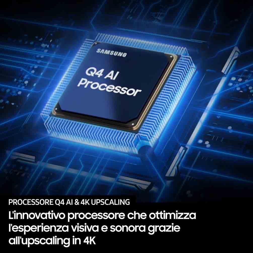 Samsung QLED 4K Smart TV 43'' QE43Q7F4AUXZT Q4 Processor, Quantum Dot, Motion Xcelerator, OTS Lite, 2025