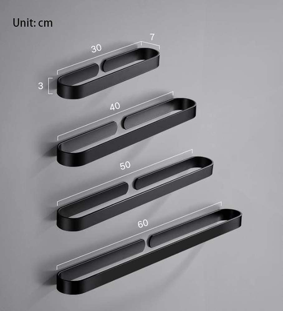 Toallero montado en la pared Toallero Toallero de baño moderno y simple Espacio Aluminio Toallero montado en la pared Toallero de baño Toallero con acabado pintado Toallero Estante de baño (Color: Ner