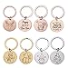 LUOZZY 8 Pcs New Year Keychain Happy New Year Keychain Merry Christmas Party Favors Gifts