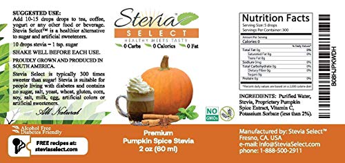 Stevia Select Stevia Drops Pumpkin Spice, Caramel, & Maple Keto Coffee Sugar-Free Flavors Bundle Pack (3) Stevia Flavor 2 Oz. #TOP4