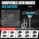Akku Farbmörtelrührer Kompatibel mit Makita Batterie, Brushless Farb-Mörtelrührer Betonmischer Mit Rührquirl Durchmesser 10-15cm (6-Gang-Getriebe, max 680r/min, ohne Akku)