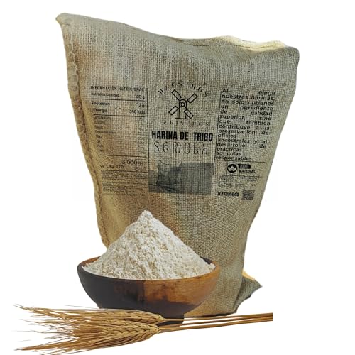 Sémola de trigo Duro Pack 3 Kg - Maestros Harineros - Especial para Migas, Cuscús y Más | Textura Gruesa y Rica en Sabor