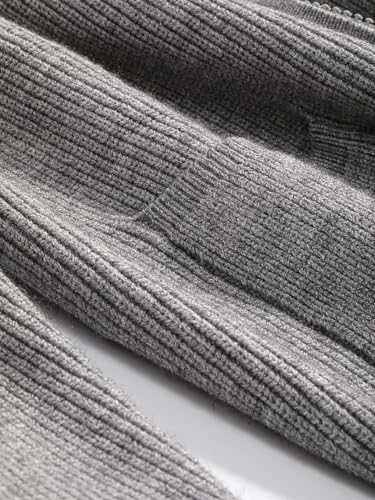 Womens Cardigan Zipper Double Pocket Drop Shoulder Cardigan Casual4