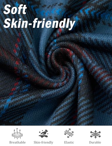 Mens 3 pack Plaid Pajama Pants Soft Lightweight Lounge Pant Sets with Pockets S-XL2