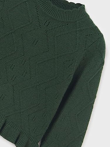 Abel & Lula Structured Knit Turtleneck for Girls Bottle3