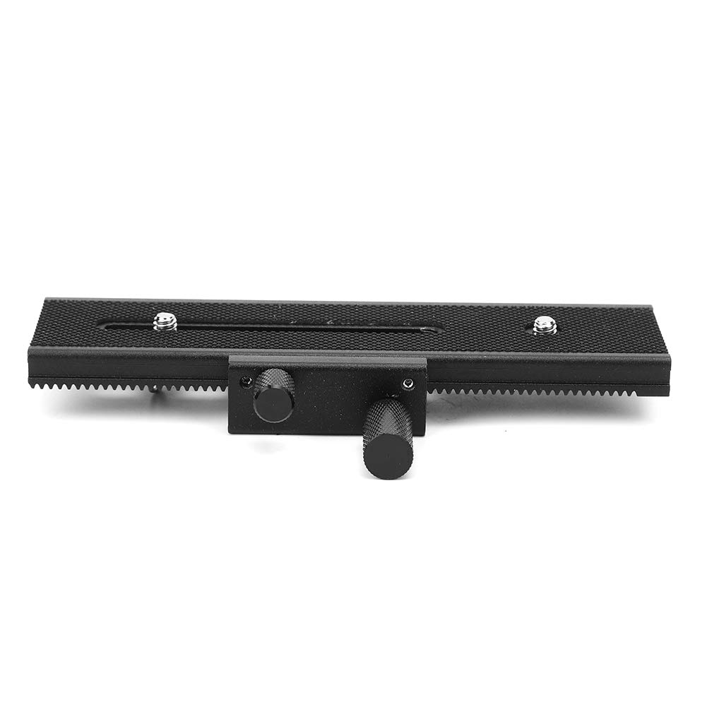 Socobeta Schwarzer Nahaufnahmekameraschieber Universal Alloy Rail Slider für Nahaufnahmen