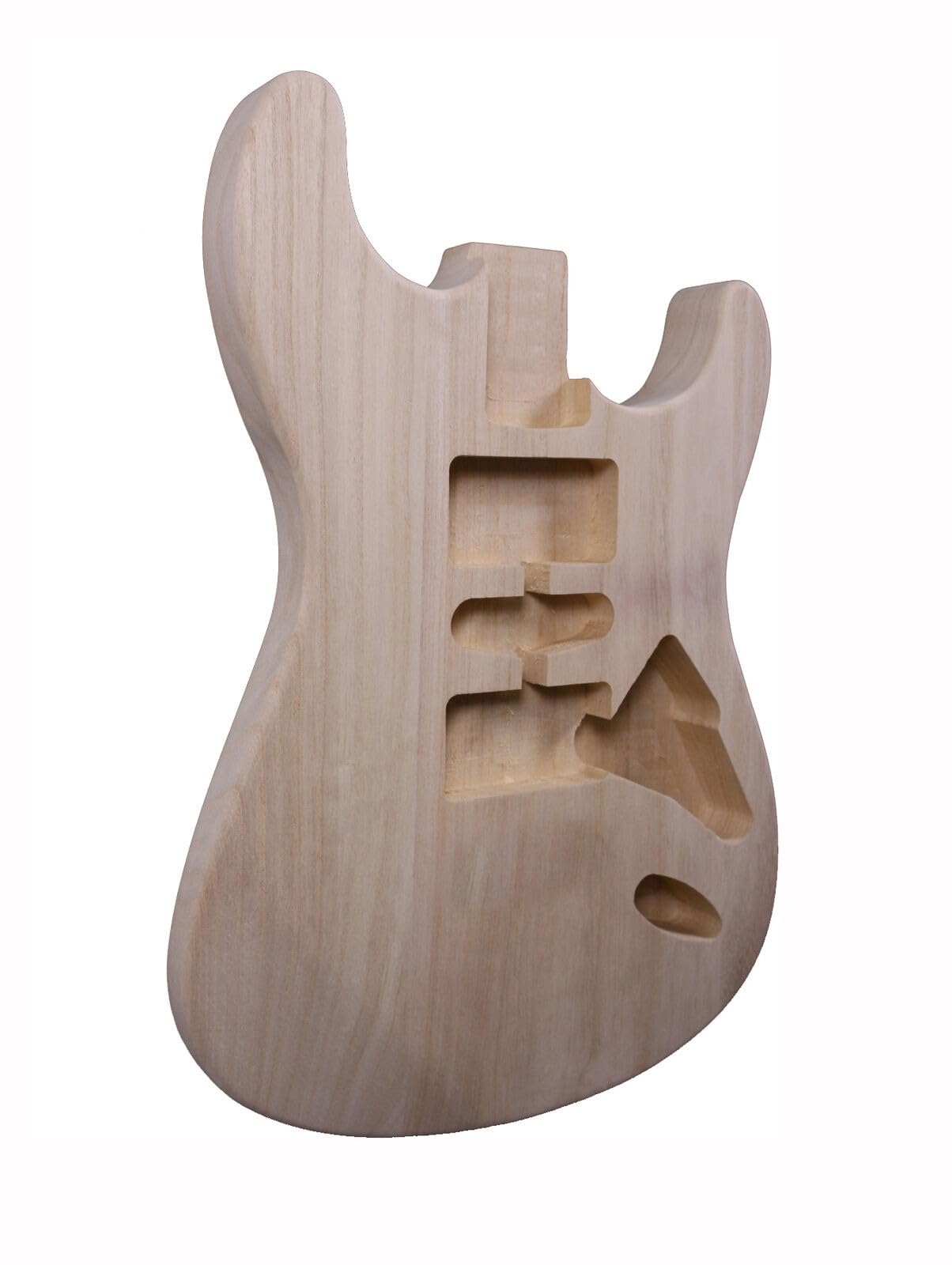 YoungMonic Electric Guitar Body Paulownia Wood Top Bolt on Heel DIY Unfinished Guitar Replacement DIY