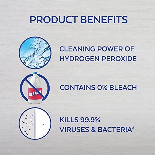 Image of LysolPower and Free Toilet Bowl Cleaner with Hydrogen Peroxide Cool Spring Breeze Scent, 24 Ounce (Pack of 6)