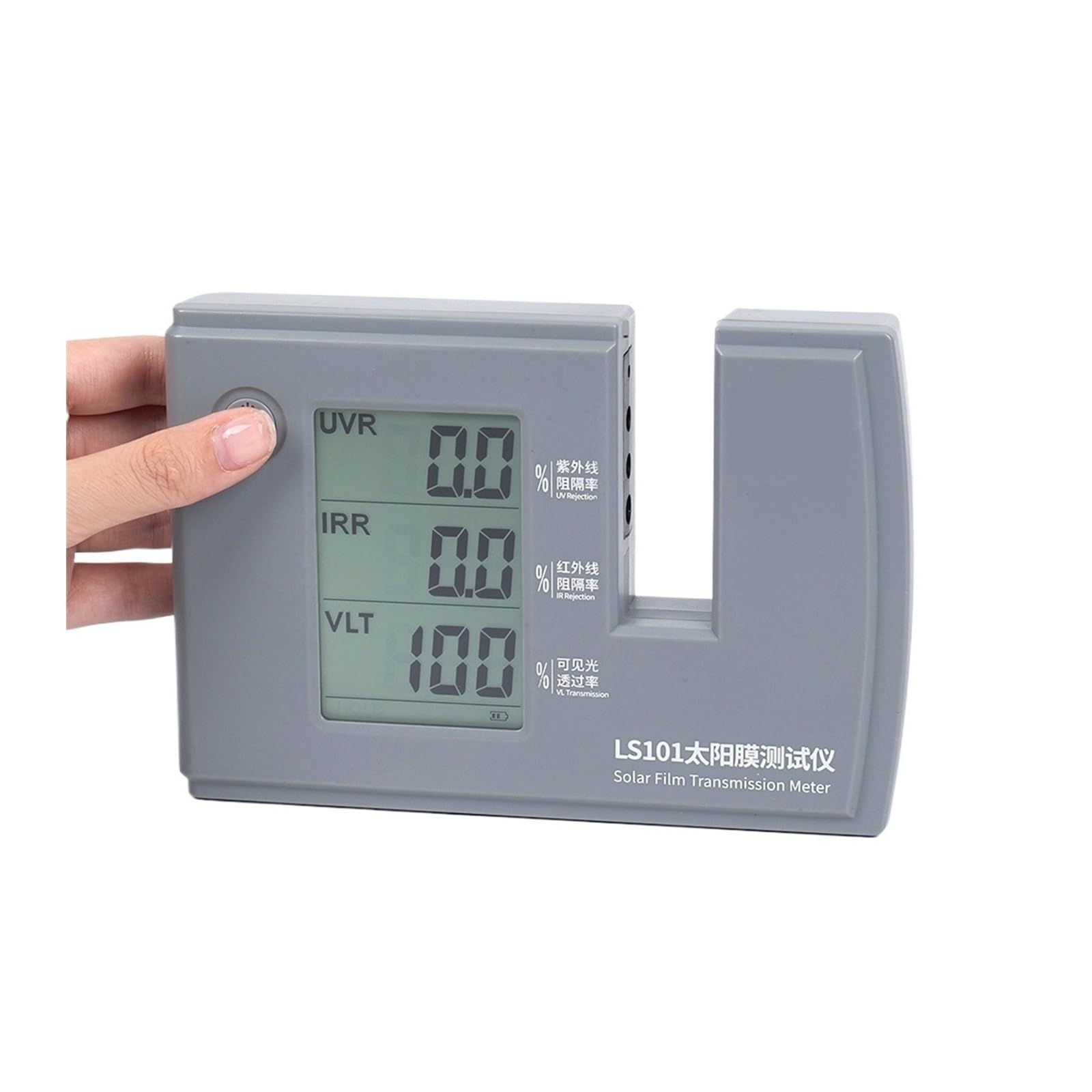 LNHHG LS101 Window Tint Transmission Meter IR UV Visible Light Transmittance Detection Solar Film Window Tint Tester