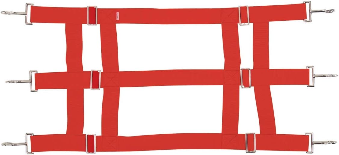 Southwestern Equine Premium Nylon Stall Guard for Horses (Red)