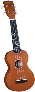 Diamond Head DU-150 Soprano Ukulele - Mahogany Brown, Traditional Shape, Full Sound, Geared Tuners, Gig Bag Included, Perfect for Beginners & Travel