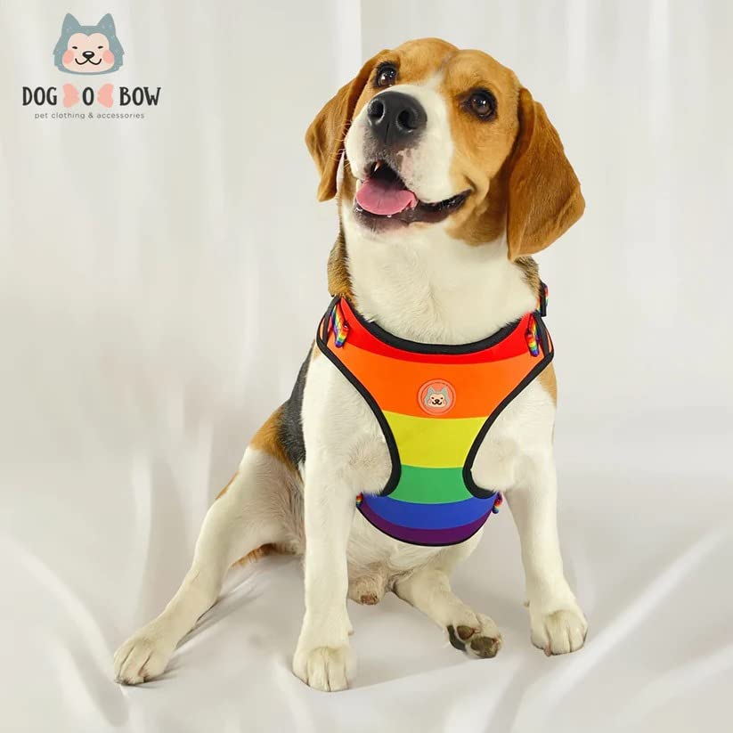 Dog-O-Bow Pride Print Mesh Harness for Dogs (Large) (B0BTD9K6R8) Amazon Price History, Amazon Price Tracker