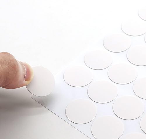 Miniatura 3 de Pegatinas autoadhesivas para agujeros de tornillo, tapas de cubierta de PVC, a prueba de polvo, para muebles de madera, 0.827 in, 2 hojas108