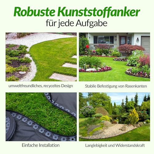 GARDENIX 100 Stück TerraPEG Erdanker Bodenanker Erdnägel für Gartenvlies Unkrautvlies Maulwurfnetz(100) – Ansicht 4