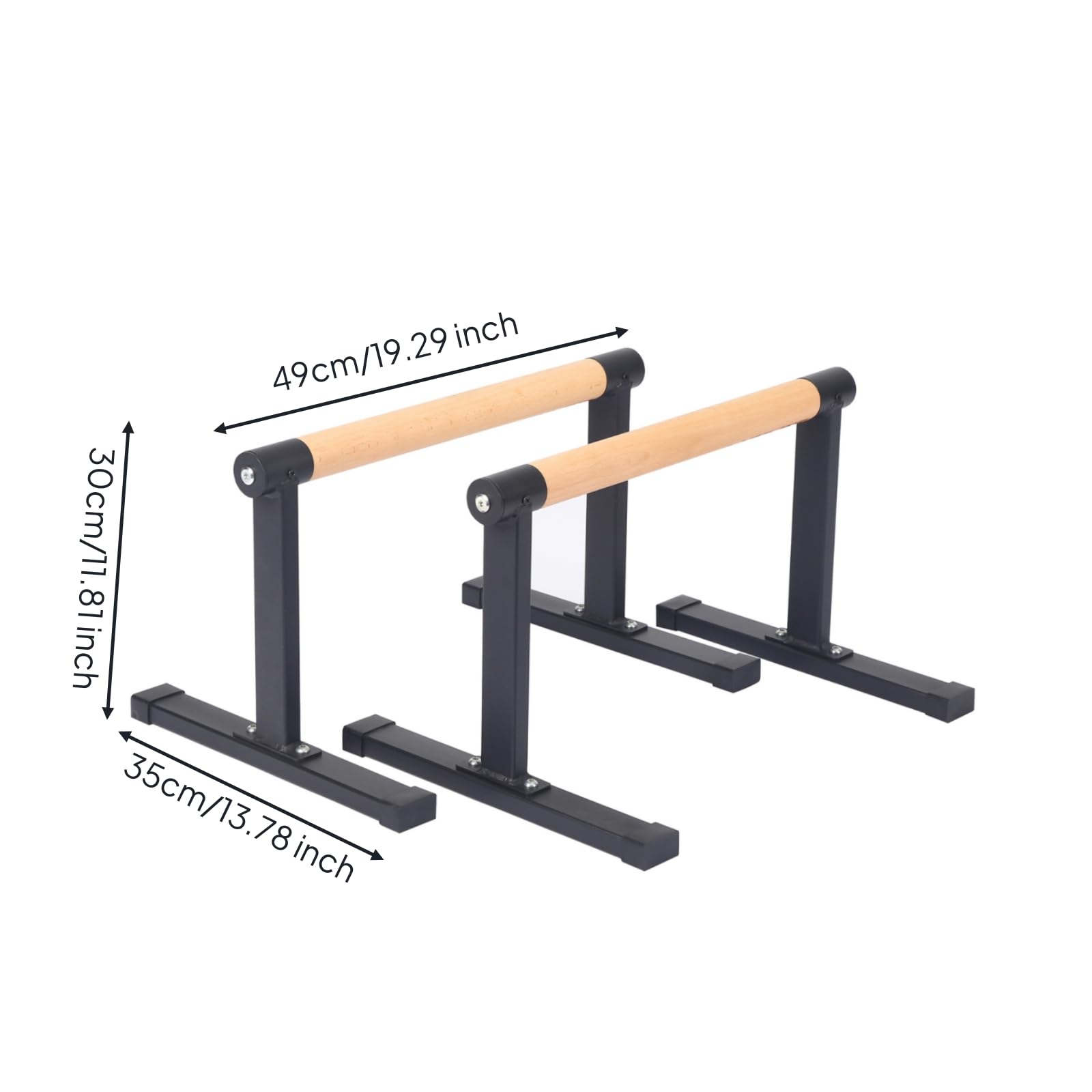 2 Pezzi Parallettes Ergonomiche Impugnatura Comoda Push Up Maniglie Antiscivolo Robusto Attrezzatura Fitness per Palestra