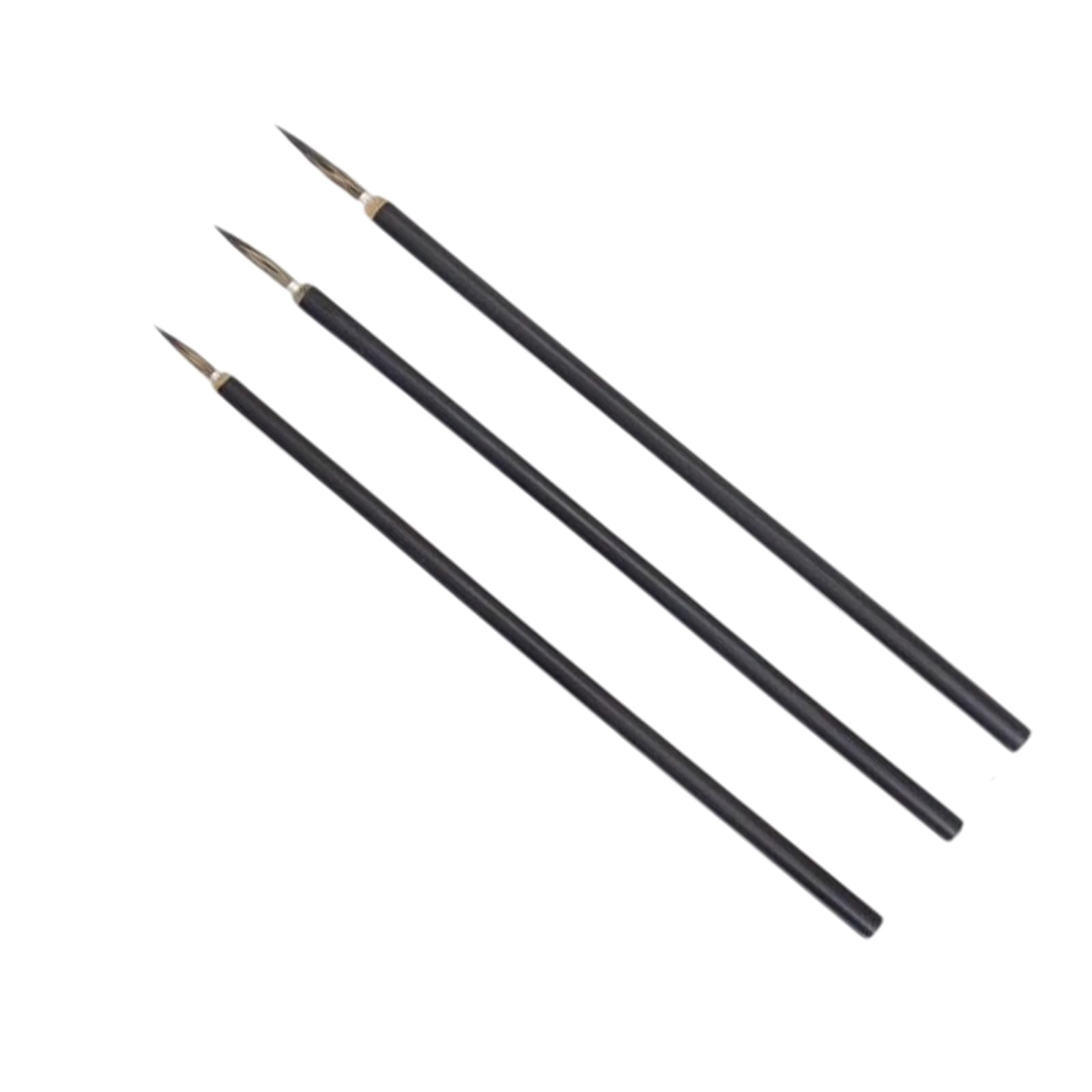 3Pcs Chinese Calligraphy Brush Wood Handle Sumi Writing Brushes for Landscape Painting Antithetical Couplet Writing Calligraphy Brush Set