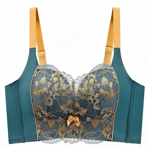 Soutien-gorge en dentelle florale sans armature pour lissage du dos