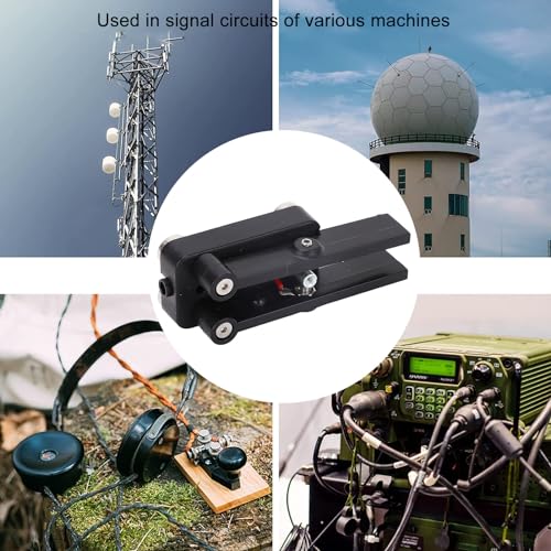 Image of Magnetic Base Double Paddle Morse Code Telegraph Key - Portable CW Keyer with Mini CW Key for Automatic Morse