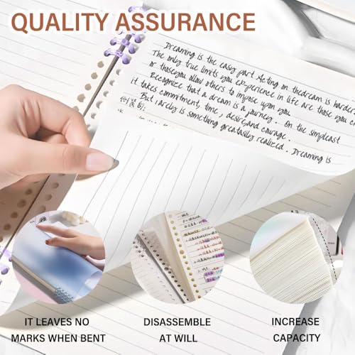 Cahier rechargeable B5 à couverture rigide et 4 intercalaires
