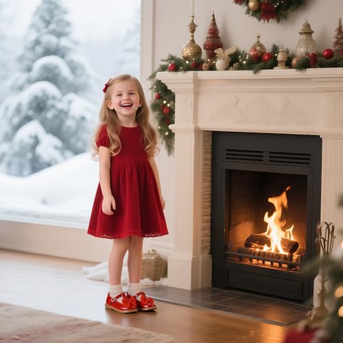Image of Otter MOMO Toddler /Little Girls Mary Jane Slip-on School Uniform Party Dress Shoes